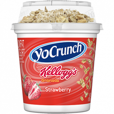 YoCrunch Strawberry Lowfat Yogurt with Kellogg's Granola, 6 oz