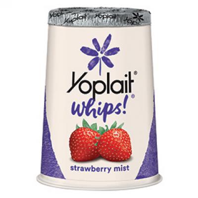 Yoplait Whips! Lowfat Yogurt Mousse, Strawberry Mist, 4 Oz