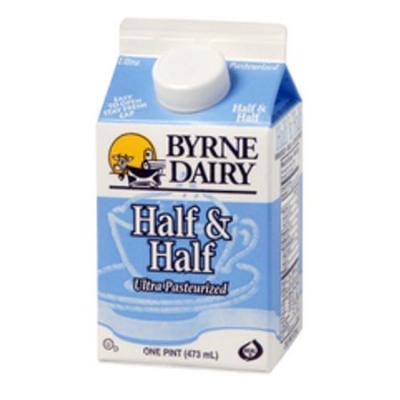 Byrne Dairy Half & Half, 1 pint