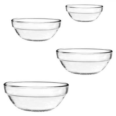 Anchor Hocking Glass Mixing Bowls 4pc 1L 1.5L 2.5L 3.5L