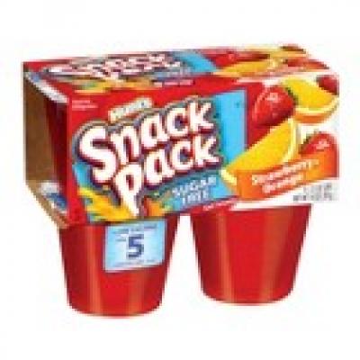 Snack Pack Strawberry Gelatin 4 ct Juicy Gels 13 oz. Sleeve