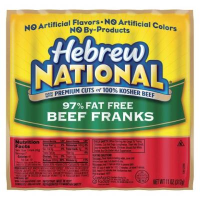 Hebrew National 97% Fat Free Beef Frank, 11 oz