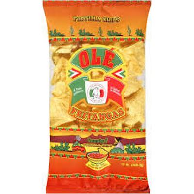 Olé Tortilla Chips / Fritangas, 12 oz