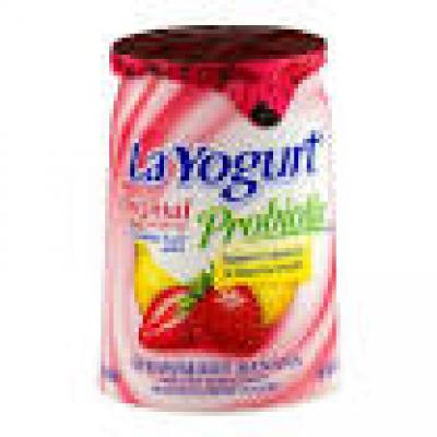 La Yogurt Probiotic Original Lowfat Yogurt Strawberry, 6 oz