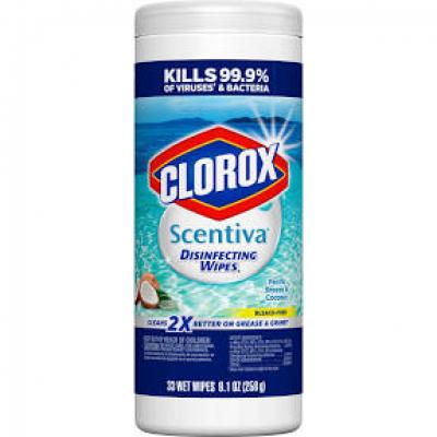 Clorox Scentiva Disinfecting Wipes, 33 ct