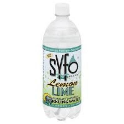 SYFO Lemon Lime Seltzer, 33.8 fl oz