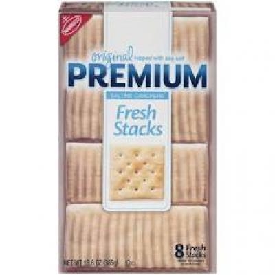 Nabisco Premium Saltine Crackers, Fresh Stacks, 13.6 oz