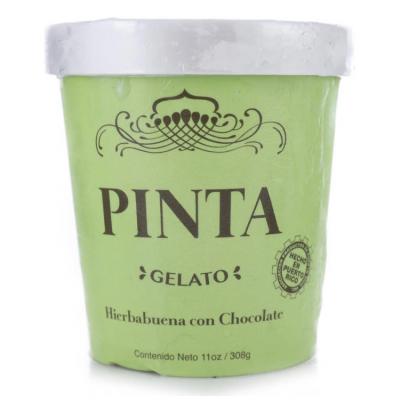 Pinta Gelato Hierbabuena con Chocolate, 12 oz