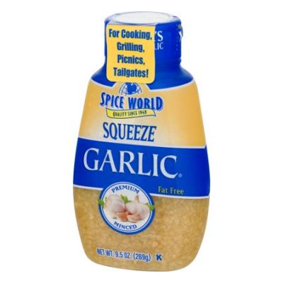 Spice World Minced Squeeze Garlic, 9.5 oz