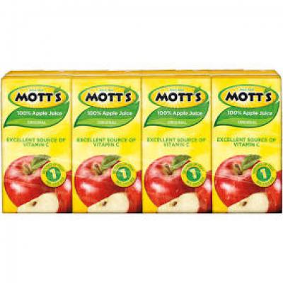 Mott’s 100% Apple Juice, 4-4.23 fl oz