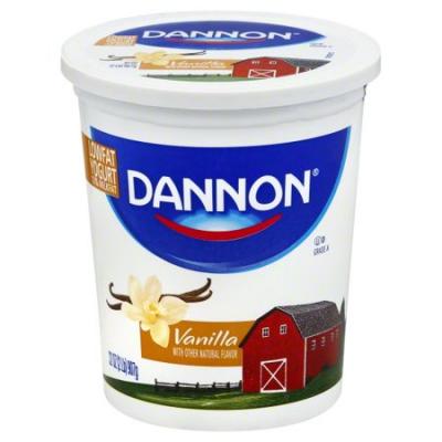 Dannon All Natural Quart Vanilla Yogurt, 32 oz