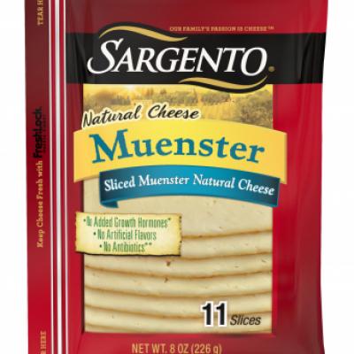 Sargento Muenster Cheese Slices, 8 oz