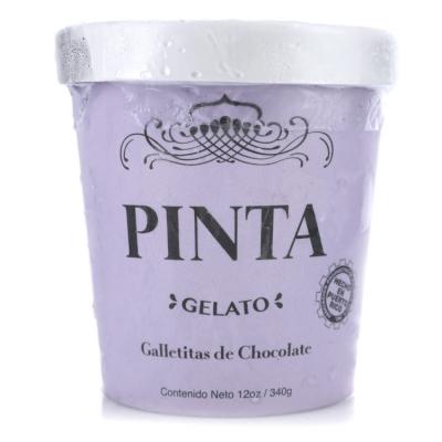 Pinta Gelato Galletitas de Chocolate, 12 oz