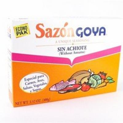 Goya Sazón con Achiote / Seasoning Without Annatto (3.52 oz)