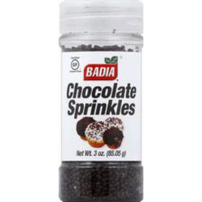 Badia Gluten Free Chocolate Sprinkles, 3 oz