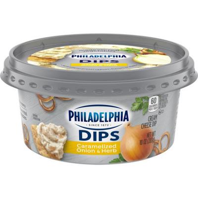 Philadelphia Dips Caramelized Onion and Herb, 10 oz