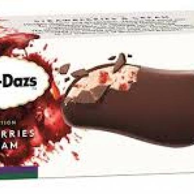 Haagen Dazs Strawberry and Cream Ice Cream Bar, 1 ct