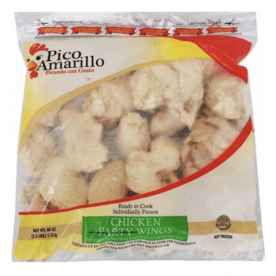 Pico Amarillo Alitas de Pollo / Chicken Wings IQF, 2.5 lbs