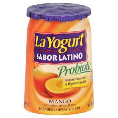 La Yogurt Sabor Latino Blended Lowfat Yogurt Mango, 6 oz