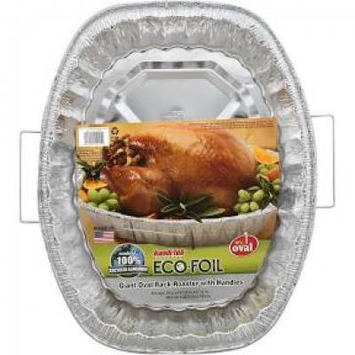 Handi-Foil Giant Oval Rack Roaster with Handles, 1 ct