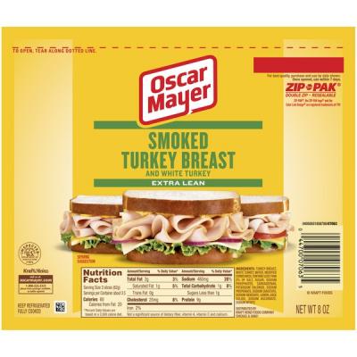 Oscar Mayer Turkey Breast Extra Lean, Smoked, 8 oz