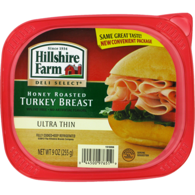 Hillshire Farm Deli Select Turkey Breast Honey Roasted Ultra Thin Sliced, 9 oz