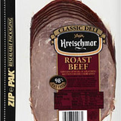 Kretschmar Roast Beef Classic Deli 98% Fat Free, 8 oz