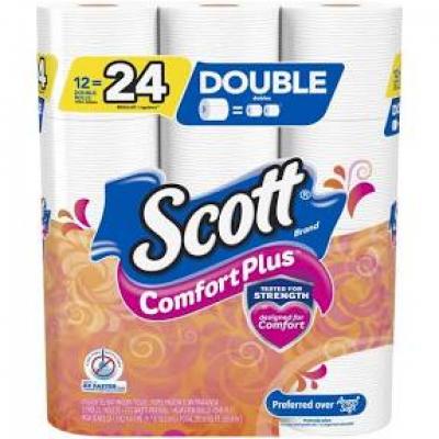 Scott ComfortPlus Toilet Paper, 12 ct