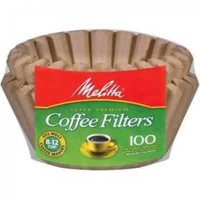 Melitta 8-12 Cups Coffee Filter Baskets, 100 ct