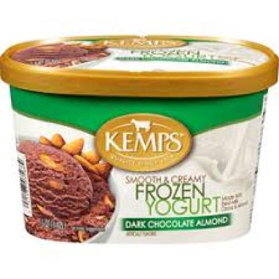 Kemps Frozen Yogurt Chocolate Caramel Brownie, Low Fat 1.5 qt