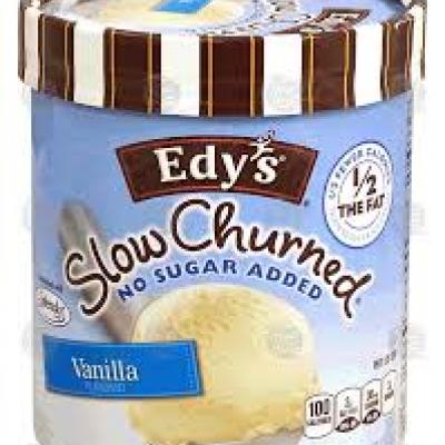 Edy’s Ice Cream Light, Vanilla Flavored, No Sugar Added 1.5 qt