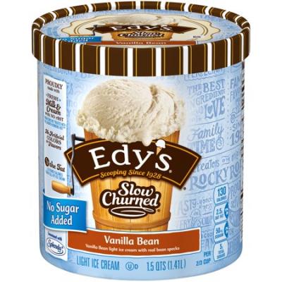 Edy’s Sugar Free Vanilla Bean Ice Cream, 1.5 quart