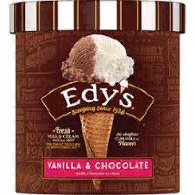 Edy's Vanilla and Chocolate Ice Cream, 1.5 quart