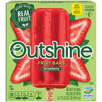 Outshine Fruit Bars Strawberry 6 ct