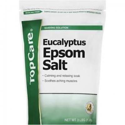 Top Care Eucalyptus Scented Epsom Salt, 3 lbs