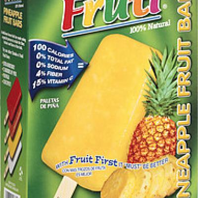 Chunks O' Fruti® Frozen Fruit Bars - Pineapple