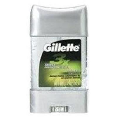 Gillette 3X Clear Gel AntiPerspirant Deodorant Power Push, 3 oz 