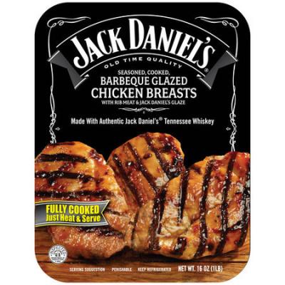 Jack Daniel's Barbeque Glazed Chicken Breasts With Rib Meat & Jack Daniel's Glaze, 16 oz