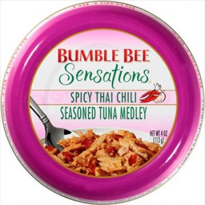 Bumble Bee Sensations Spicy Thai Chili Seasoned Tuna Medley, 4 oz