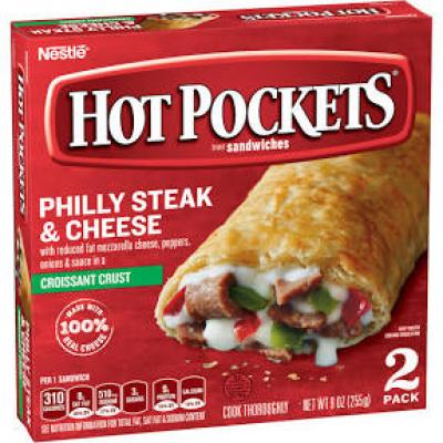 Hot Pockets Philly Steak and Cheese, Croissant Crust, 9 oz