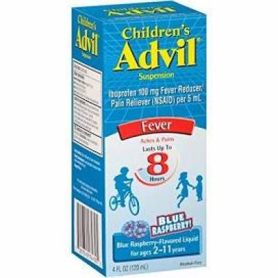 Children’s Advil Suspension Blue Raspberry Flavor, 4 fl oz