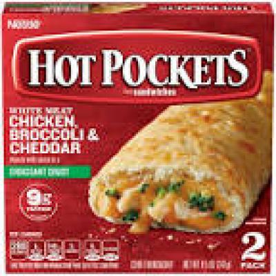 Hot Pockets Chicken Broccoli and Cheddar, 9 oz