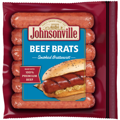 Johnsonville Smoked Beef Brats, 12 oz