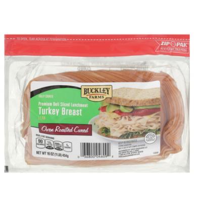 Buckley Farms Oven Roasted Turkey Breast, precio por libra