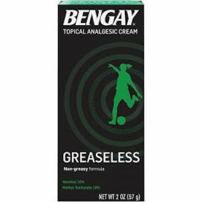 Bengay Greaseless Analgesic Cream, 2 oz