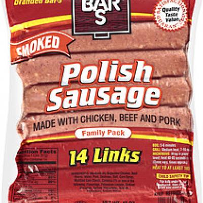 Bar-S Kielbasa / Polish Smoked Sausage, 2.5 lbs