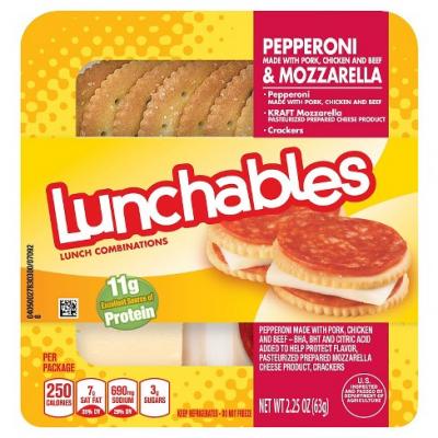 Oscar Mayer Lunchables Lunch Combinations Pepperoni & Mozzarella, 2.25 oz 