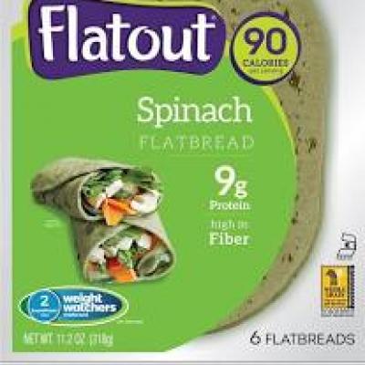 Flatout Light Spinach Flatbread, 6 ct