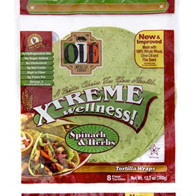 Olé Mexican Wrap Xtreme Spinach and Herbs 8 ct, 12.7 oz