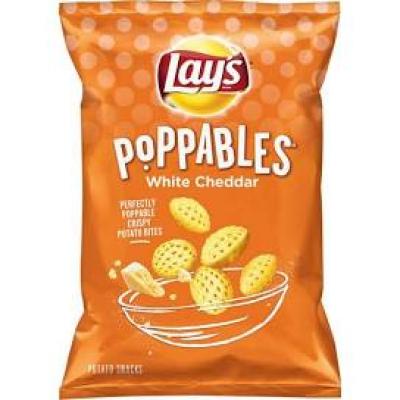 Lay’s White Cheddar Poppables, Potato Snacks, 5 oz